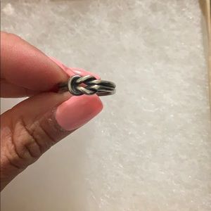 James Avery lover’s knot ring size 5.